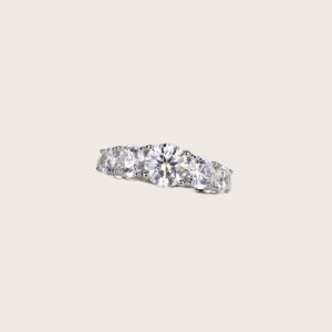 Devotion Moissanite Ring in S925 Sterling Silver