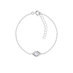 Silver Moon and Star Bracelet