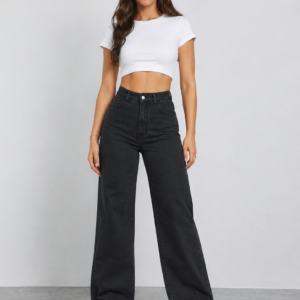 Women’s Black Boyfriend Straight Leg Jeans
